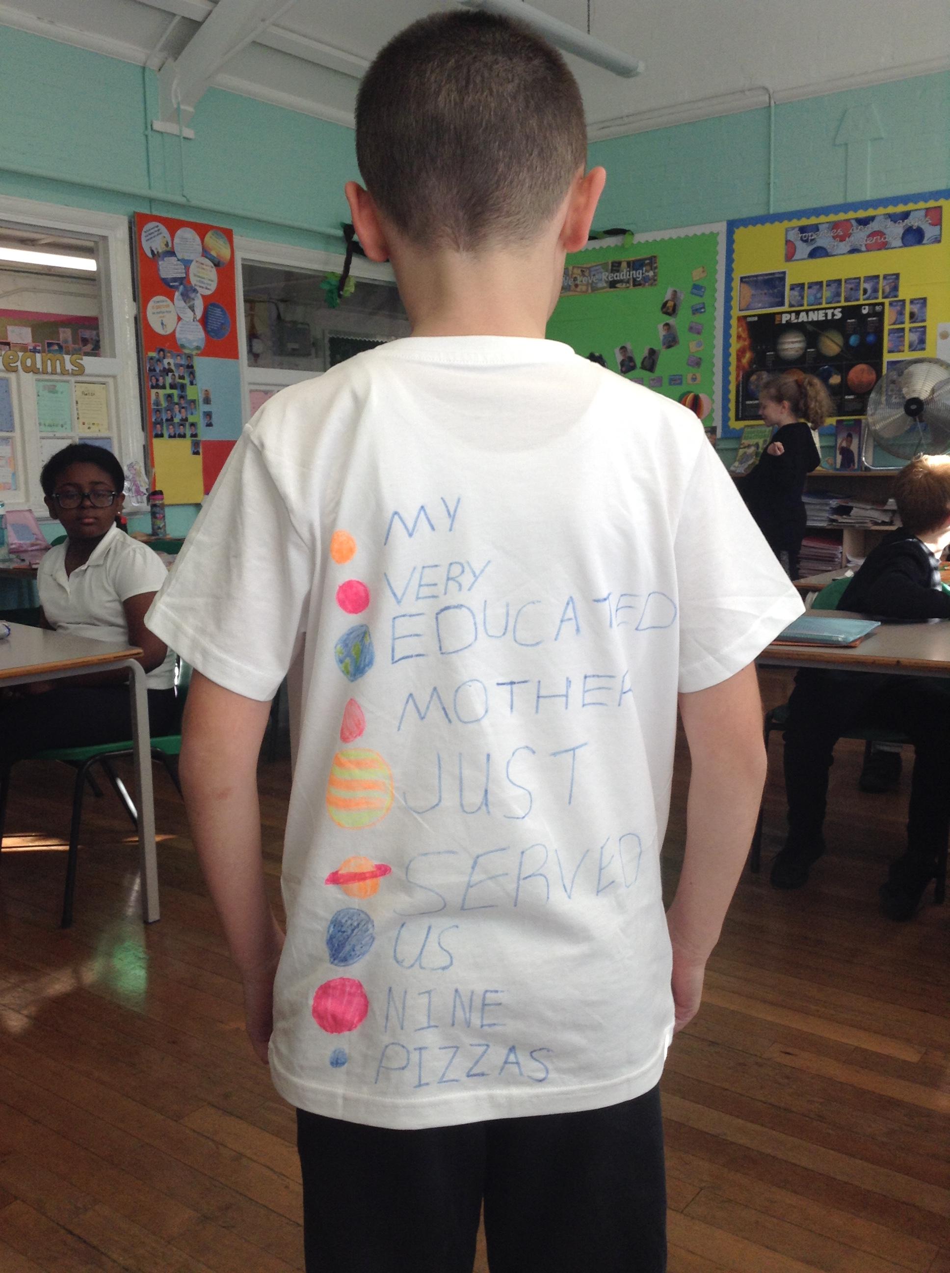 A great way to remember the planets!